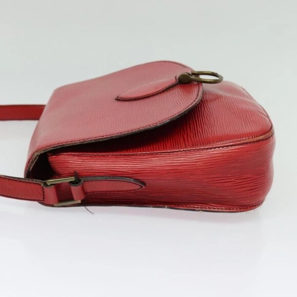 LOUIS VUITTON Epi Saint Cloud GM Shoulder Bag Red M52197 LV Auth 137330 - Picture 3 of 16
